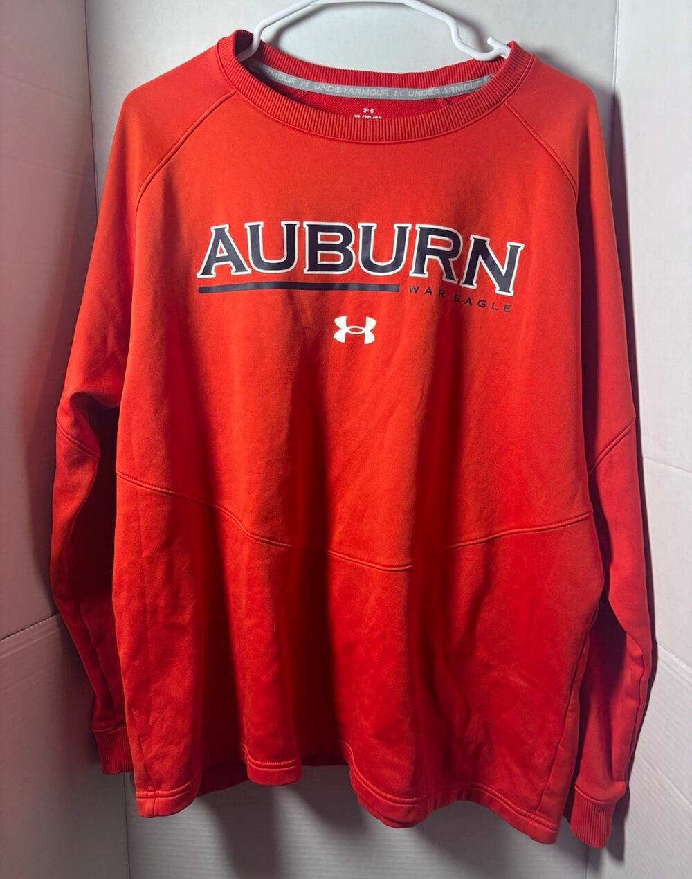 Under Armour Auburn Tigers Orange Crewneck Sweatshirt Size XL
